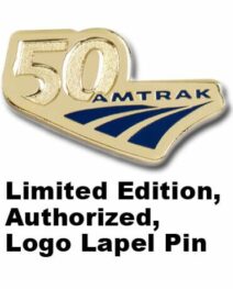 Amtrak 50th Anniversary OFFICIAL LOGO PIN