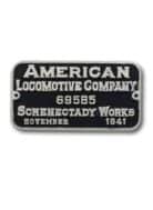 Union Pacific Big Boy 4014 1941 ALCo Builders Plate Collectible Pin