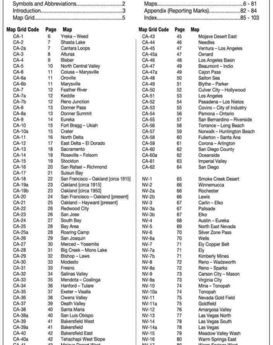 California & Nevada Railroad Atlas by Mike Walker 2 California & Nevada Railroad Atlas by Mike Walker