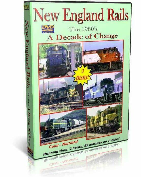 New England Rails, the 1980's Decade of Change, 3 Disc Set