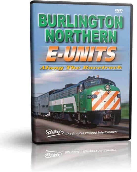 Burlington Northern E-Units Along the Racetrack