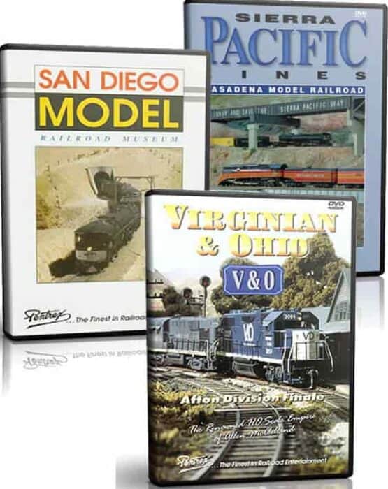 3 Model Railroad DVDs, 1 low price