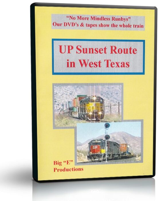 UP Sunset Route in West Texas 3D